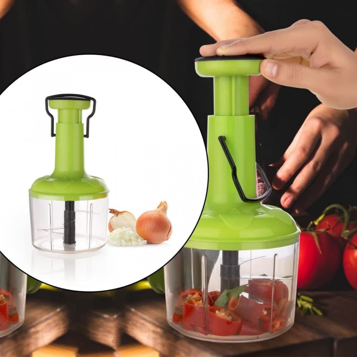 MANUAL SPEEDY HAND PRESS FOOD CHOPPER