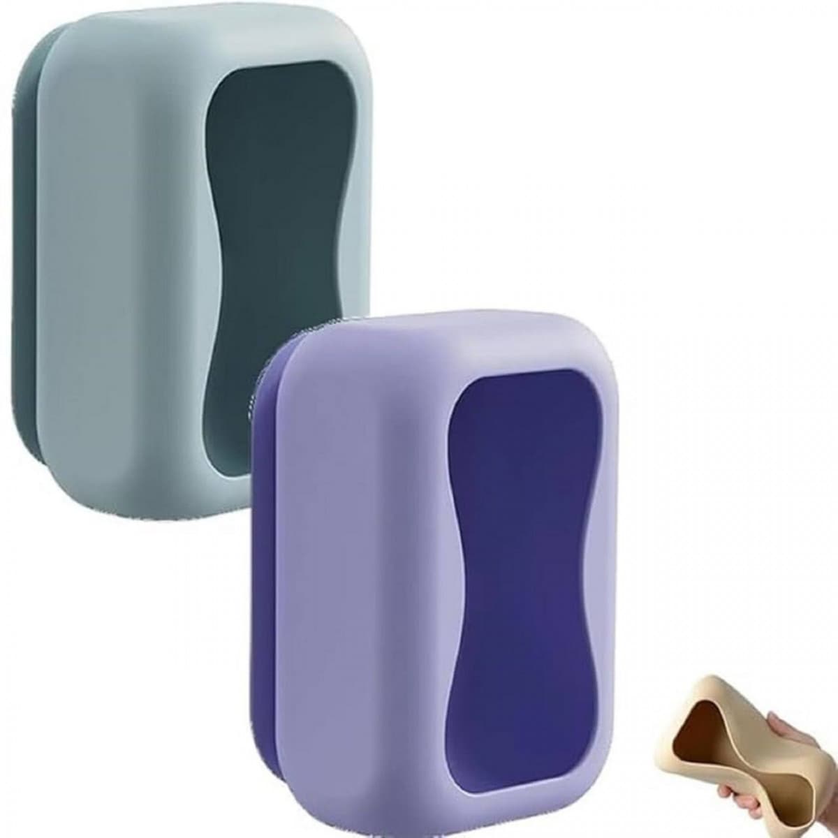 SILICONE TISSUE BOX WITH SUCTION CUP