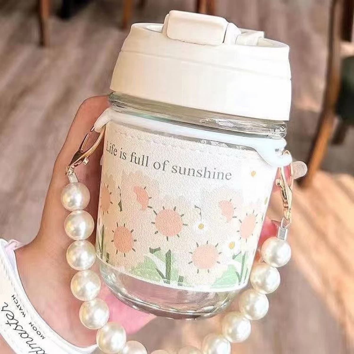 TRAVEL SIPPER DOUBLE DRINK STRAW WITH CHAIN 
