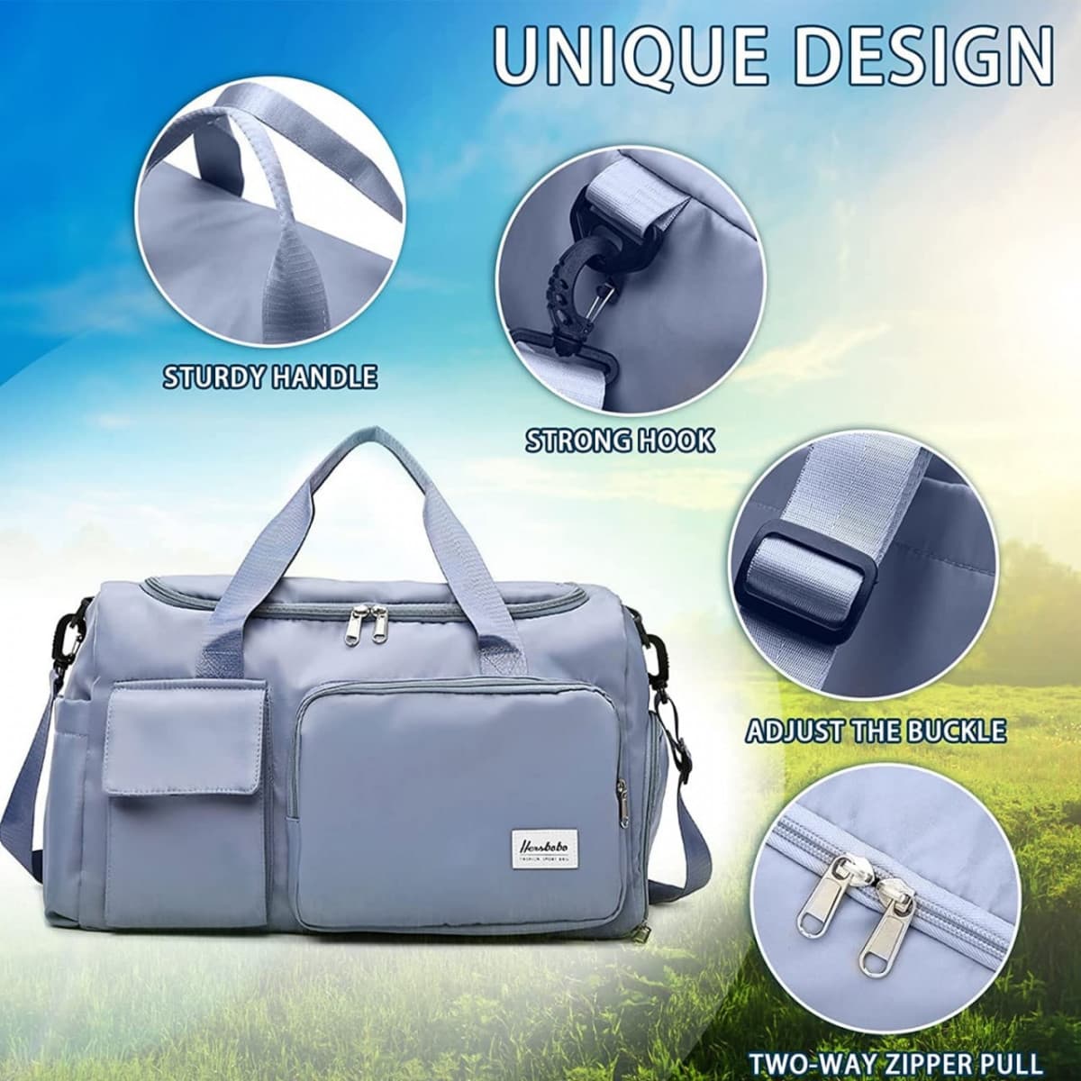 6 COMPARTMENT WATERPROOF CLOTH SHOE BAG