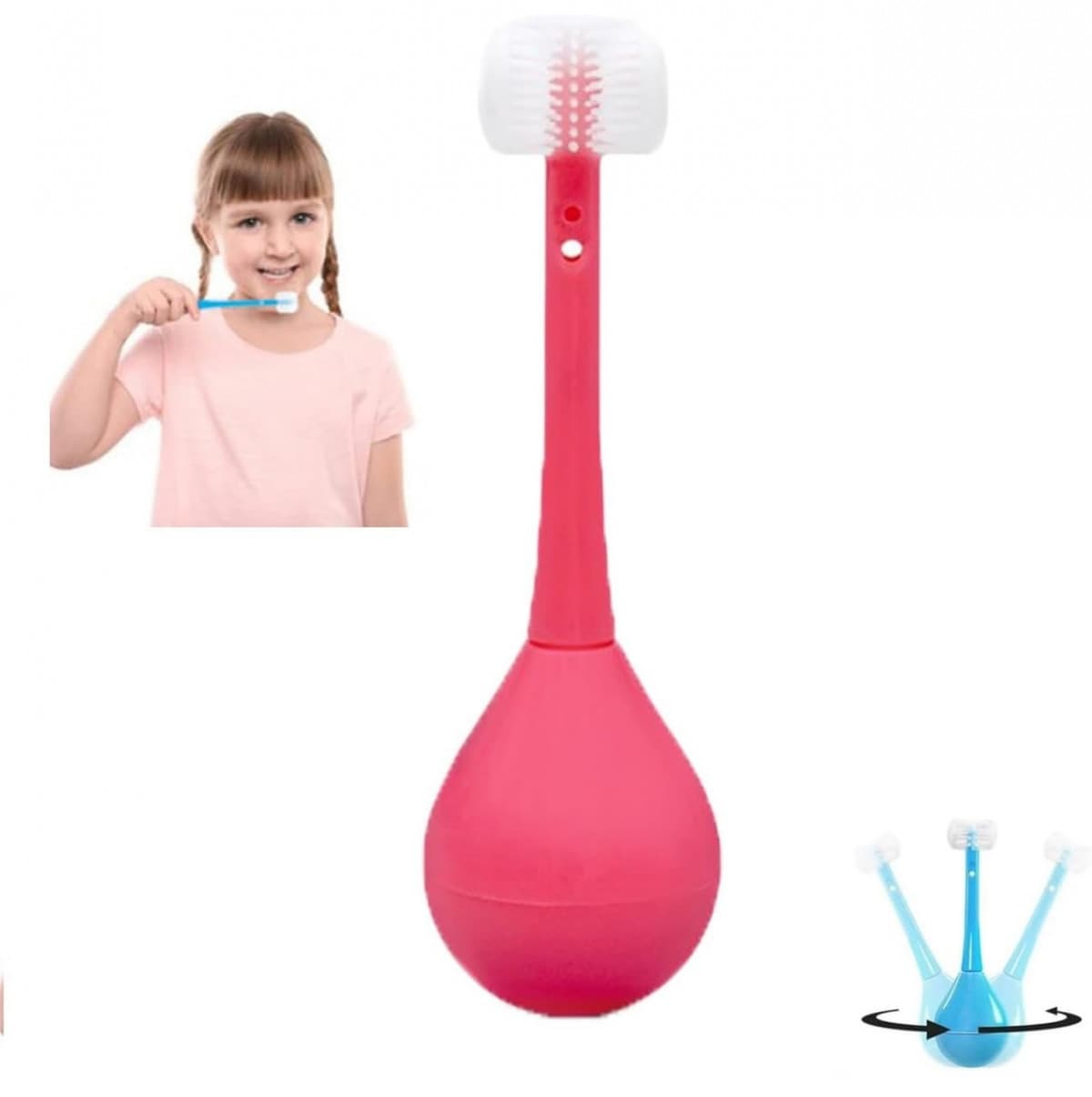 3 SIDED CHILDENRS TOOTHBRUSH