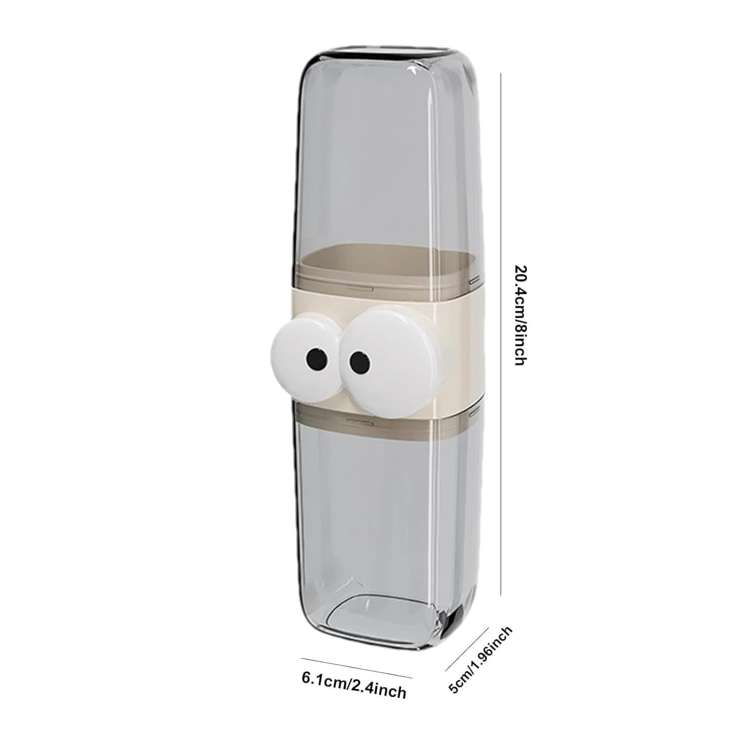 CUTE CARTOON TRANSPARENT TOOTHBRUSH HOLDER