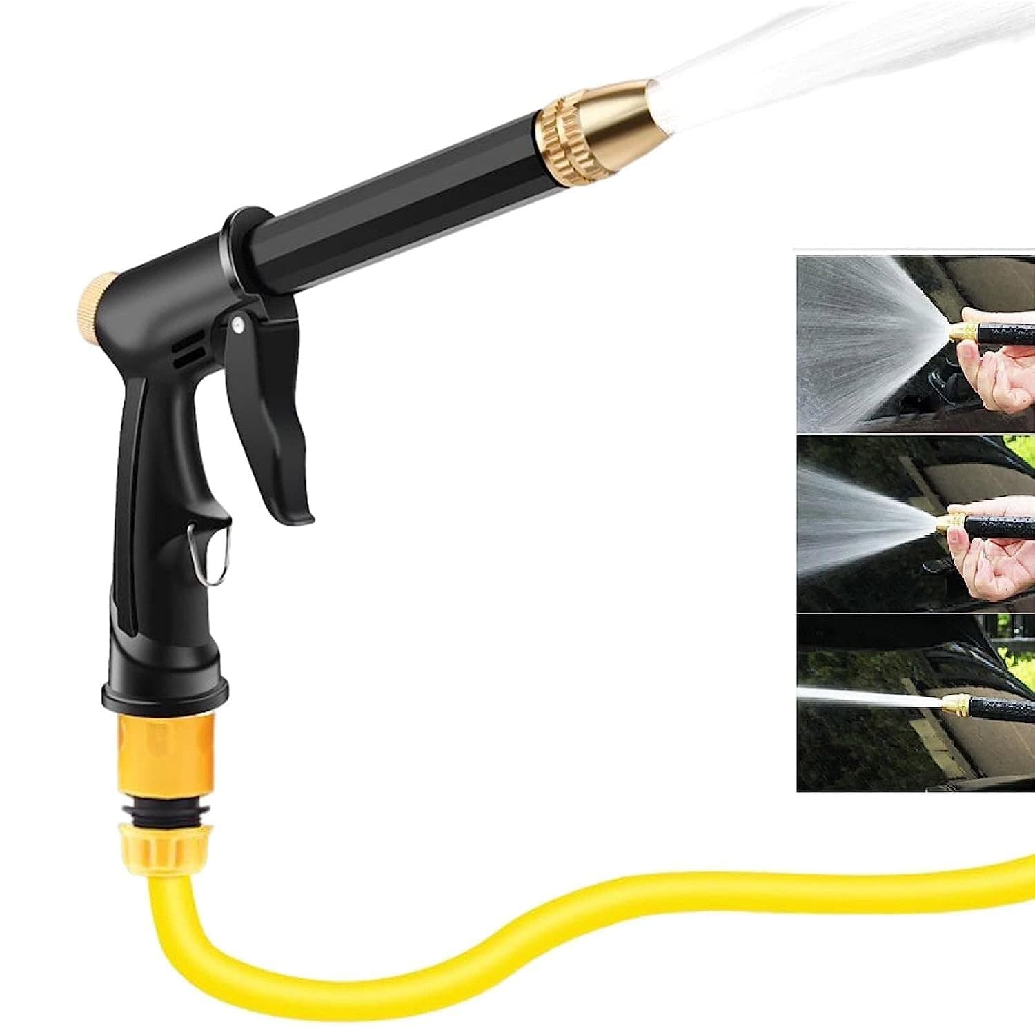 BLACK METAL SPRAY GUN WITH TRIGGER