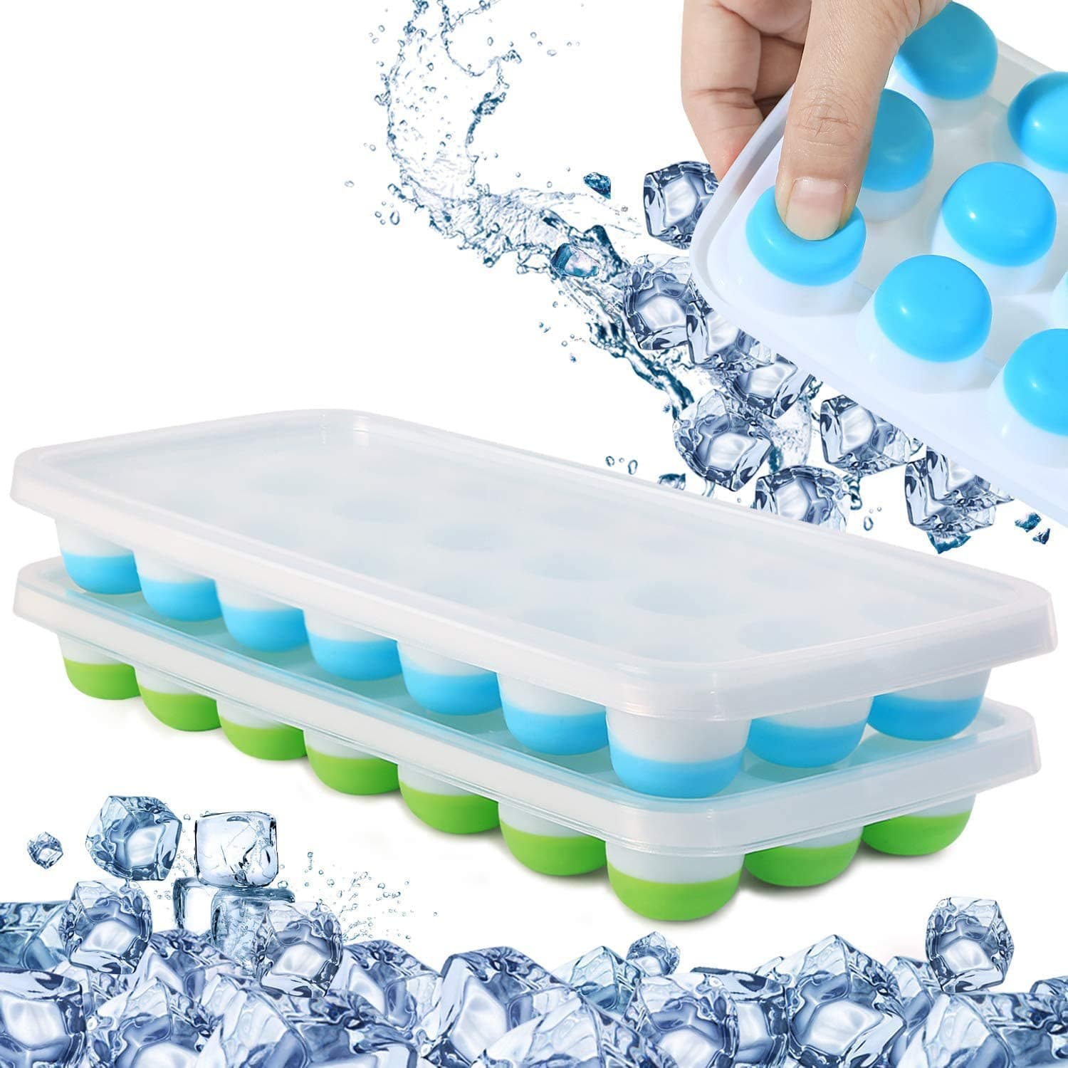 21 CAVITY POP UP ICE CUBE TRAY