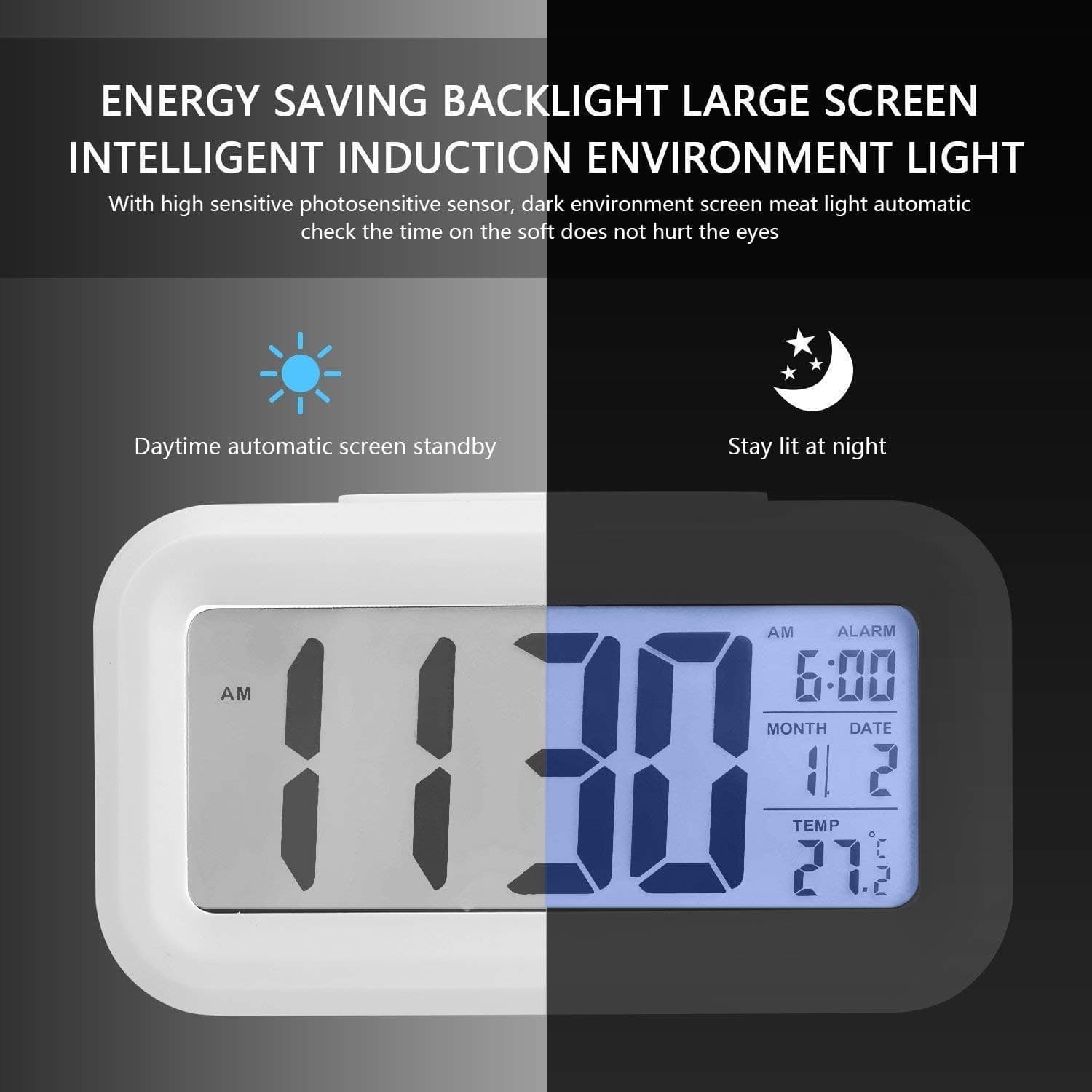 BLACK SMART CLOCK