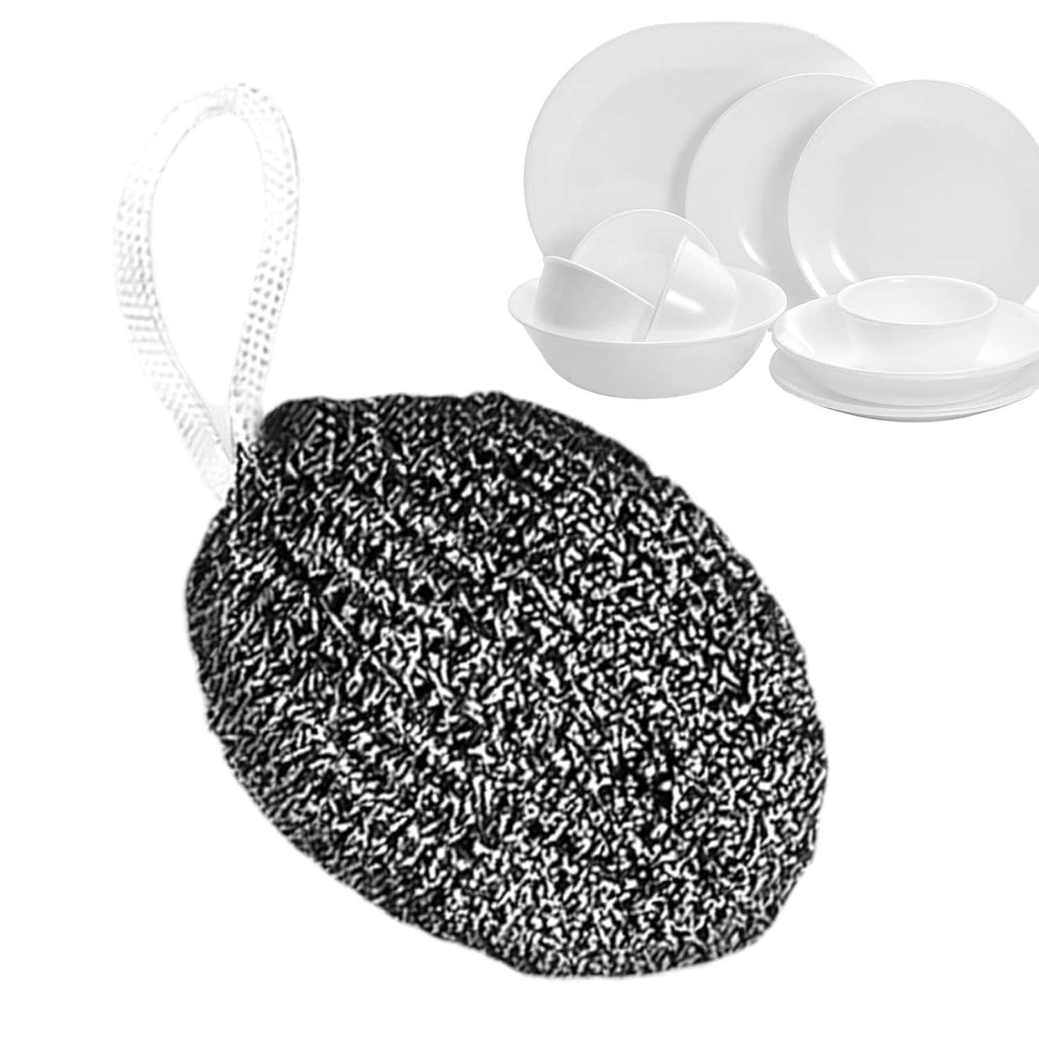 STEEL WOOL SCRUBBER SPONGE 