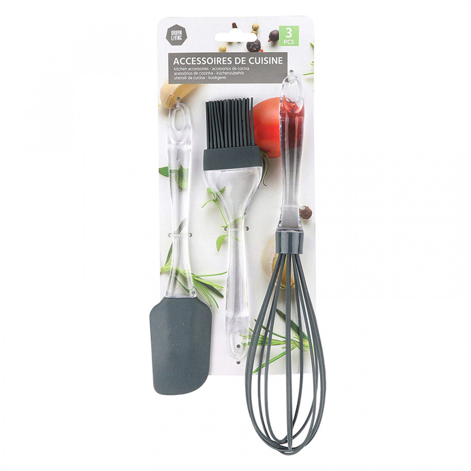 3PCS KITCHEN SILICONE BRUSH SET