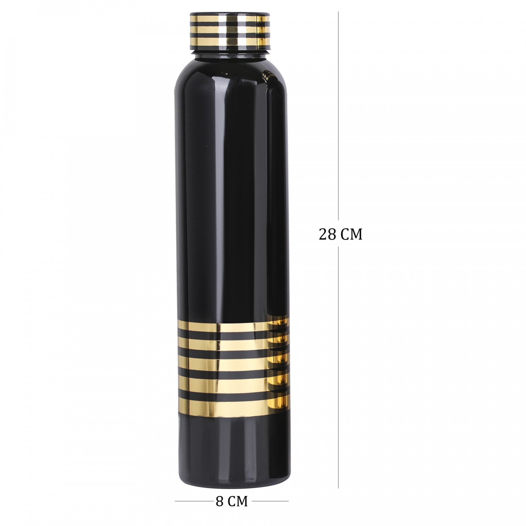 SET OF 6 WATER BOTTLE (BLACK)
