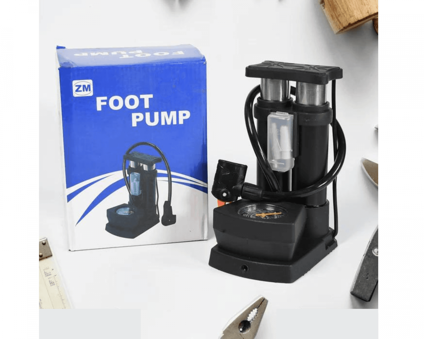 DOUBLE CYLINDER FOOT PUMP