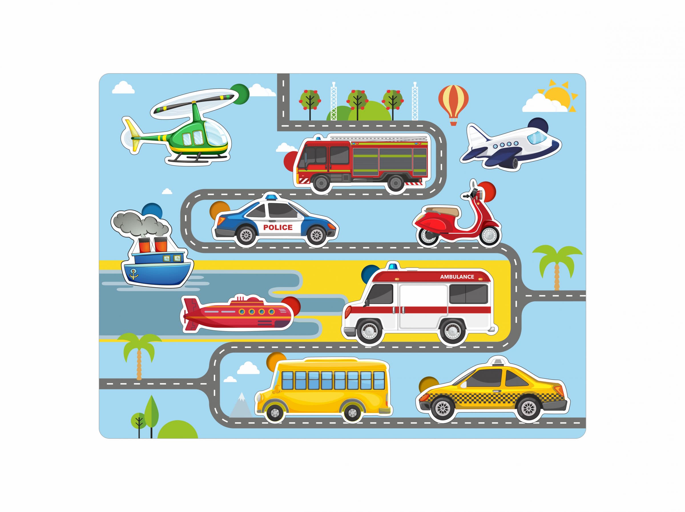 VEHICLE   WOODEN PUZZLE 