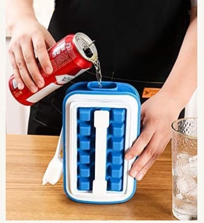 ICE MAKER CUBE TRAY MOLD STORAGE CONTAINER