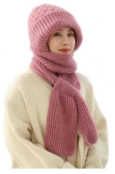 2 IN 1 WINTER SCARF CAP