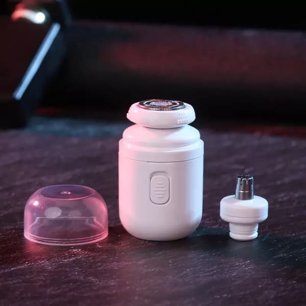 2 IN 1 MINI ELECTRIC RECHARGEABLE SHAVING WITH NOSE TRIMMER