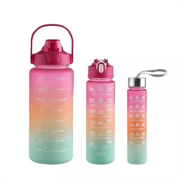 MOTIVATIONAL WATER BOTTLES(SET OF 3)