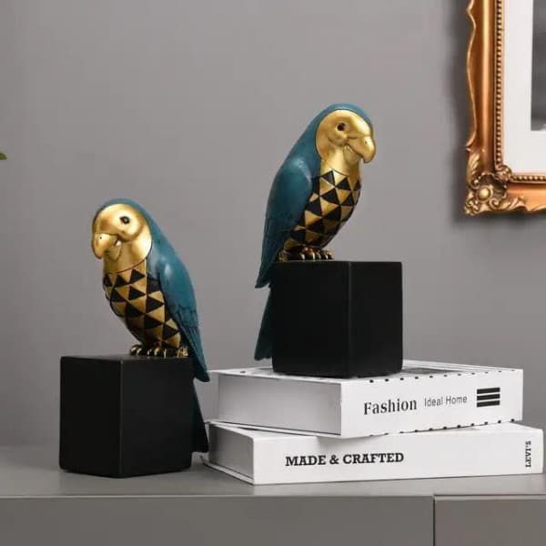 CERAMIC PARROT SET 