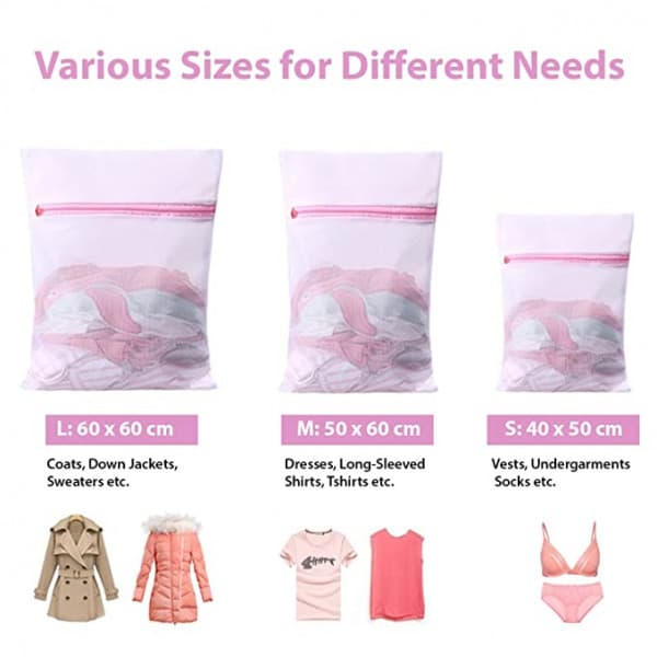  LAUNDRY CLOTHES WASHING BAG,PACK OF 3