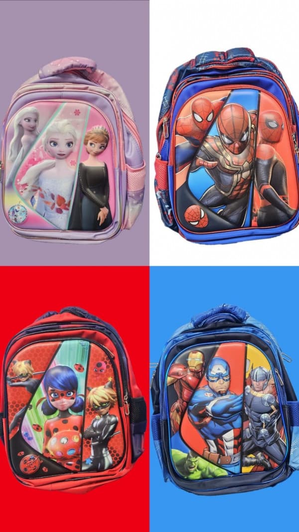 KIDS 3D 4 LAYER  BACKPACK  SCHOOL BAG 