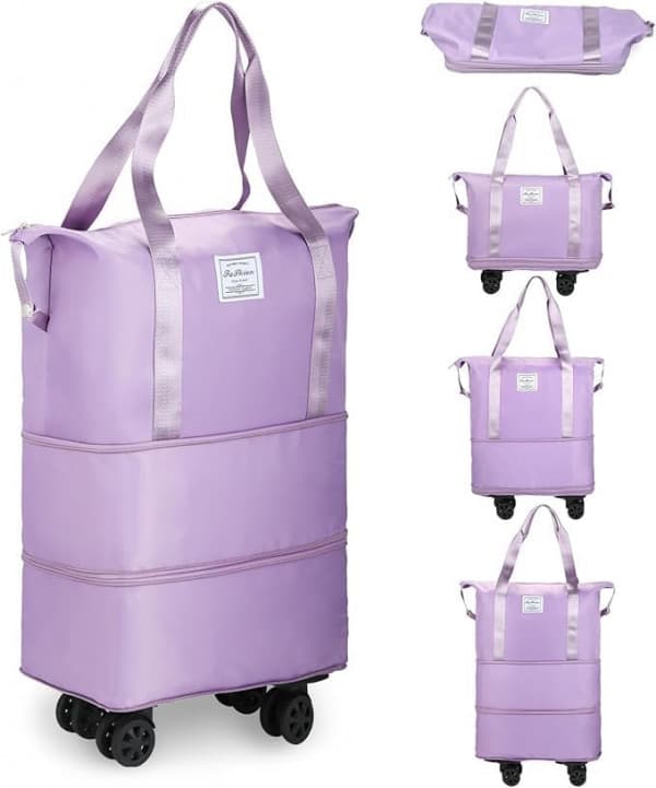 ROLLING DUFFLE BAG WITH WHEELS