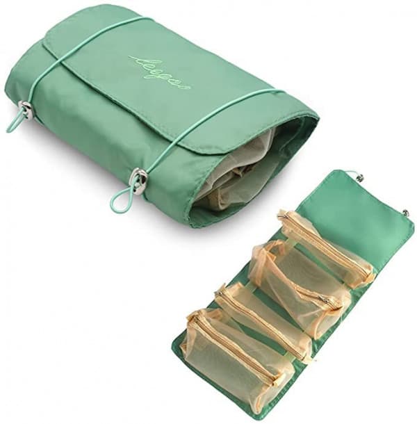 4 IN 1 HANGING ROLL-UP FOLDABLE TOILETRY BAG