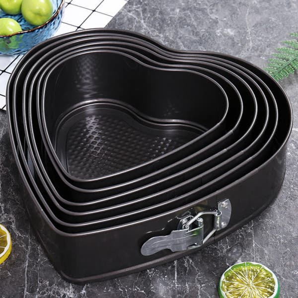5 PCS HEART SHAPE CAKE MOULD