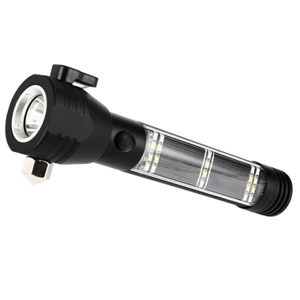 RECHARGEABLE WATERPROOF FLASHLIGHT HAMMER TORCH 