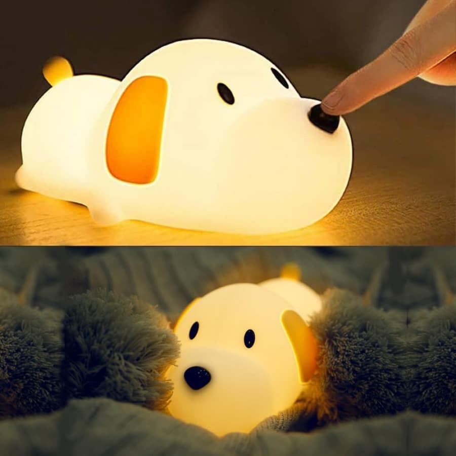SILICONE LED PAPA PUPPY NIGHT TOUCH LIGHT 