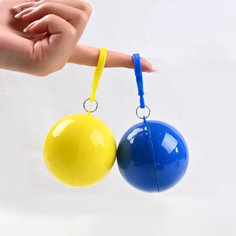 DISPOSABLE BALL SHAPE RAINCOAT