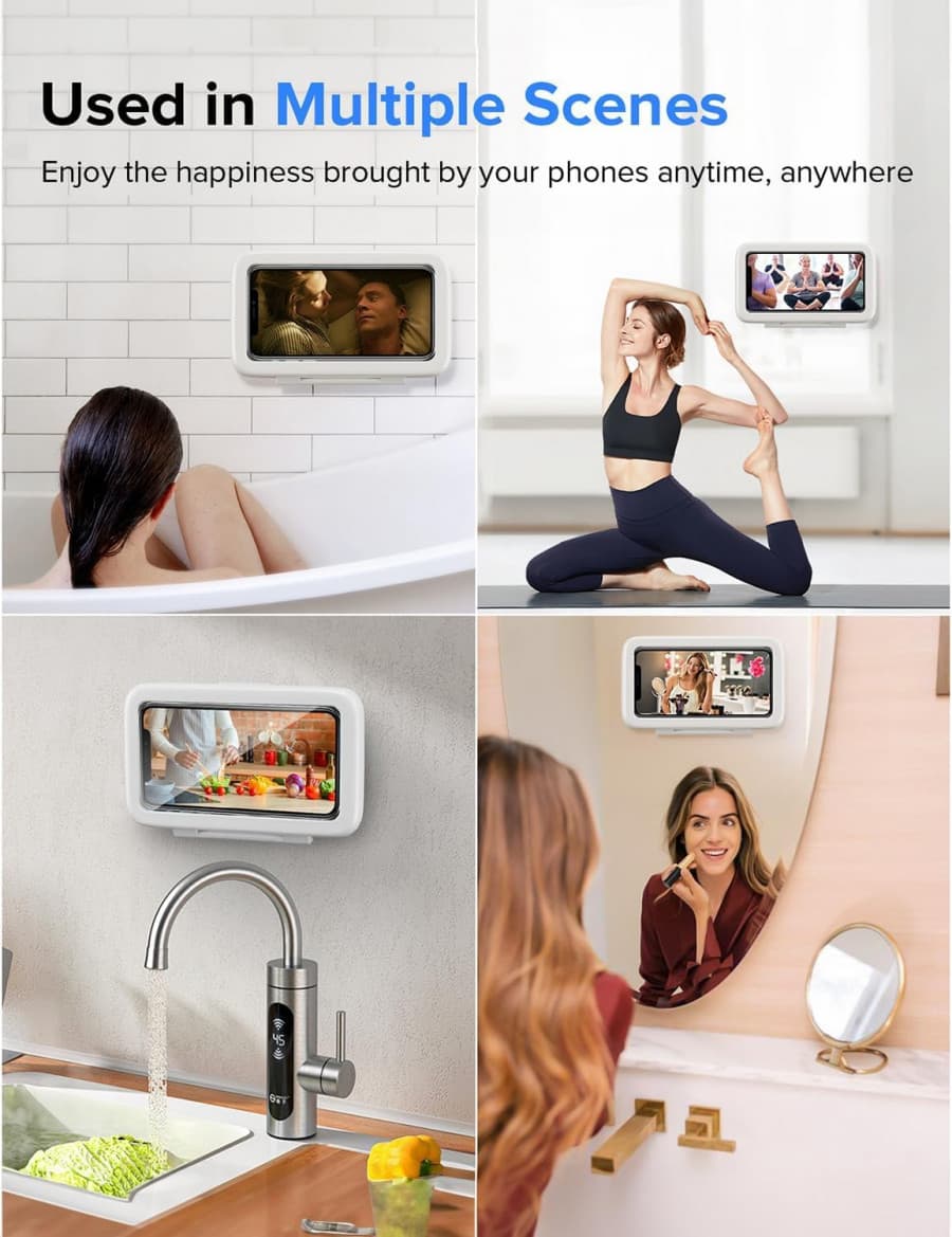 WATERPROOF SHOWER PHONE HOLDER