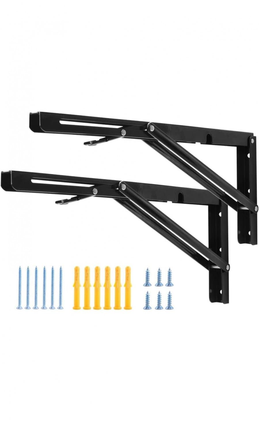 2 PC FOLDING SHELF BRACKETS (40 CM)
