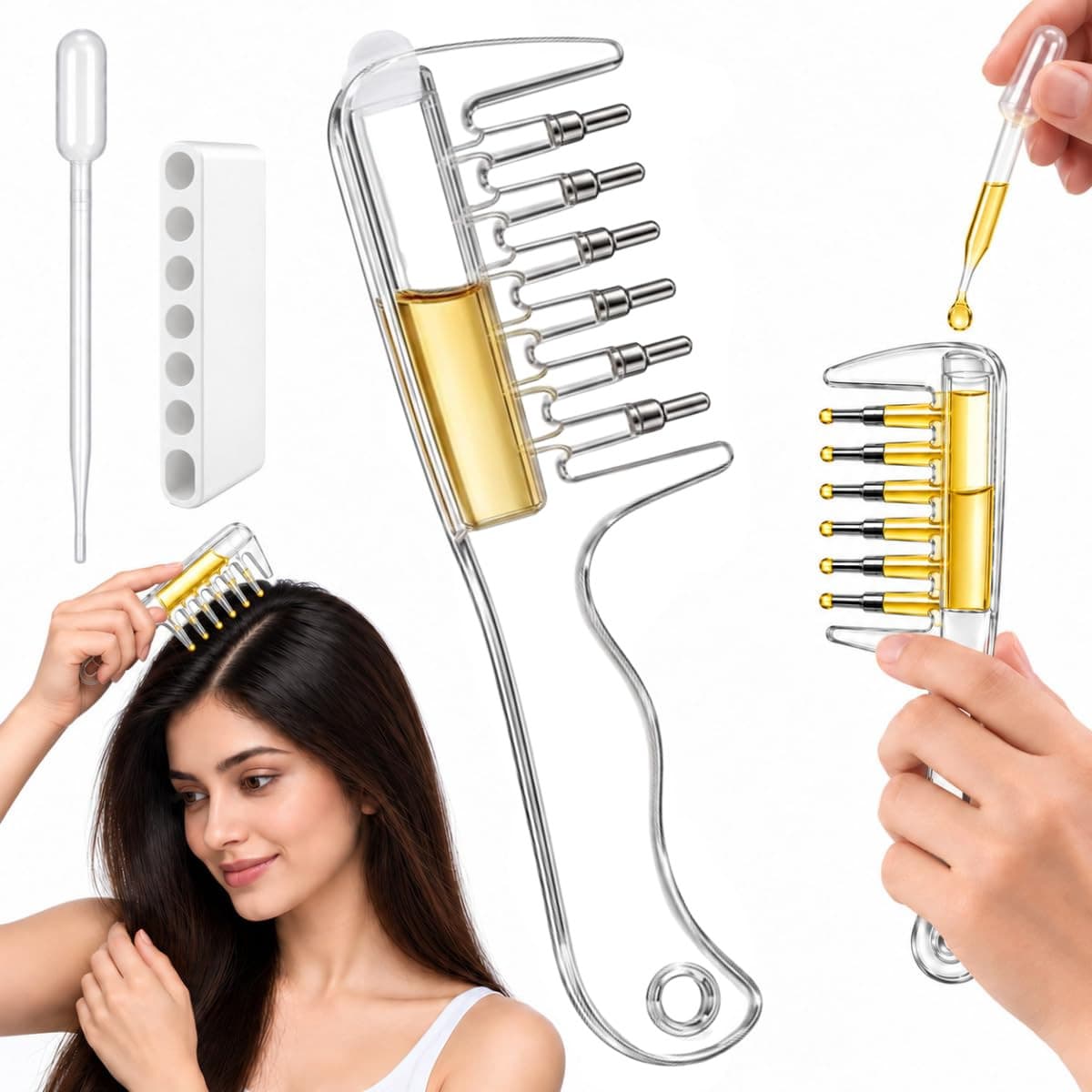 HAIR OIL APPLICATOR COMB