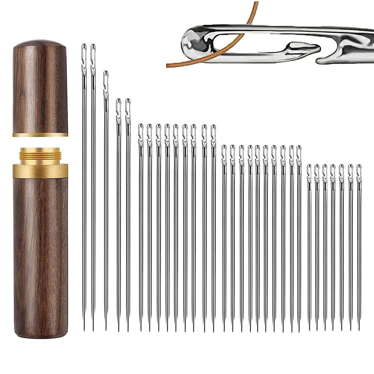 30 PCS THREADING NEEDLES SET
