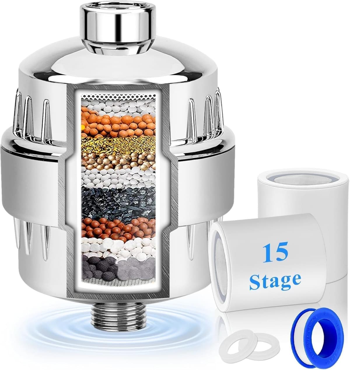 15 STAGE SHOWER FILTER HEAD