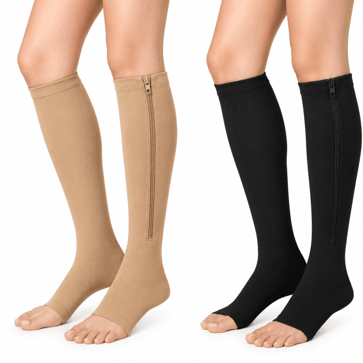 ZIPPER COMPRESSION FULL SOCKS