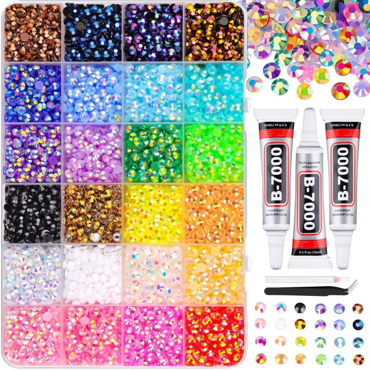 24 COLOR RHINESTONE BEDAZZLING KIT