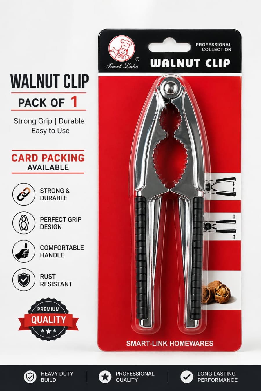 STAINLESS STEEL WALNUT CRACKER TOOL