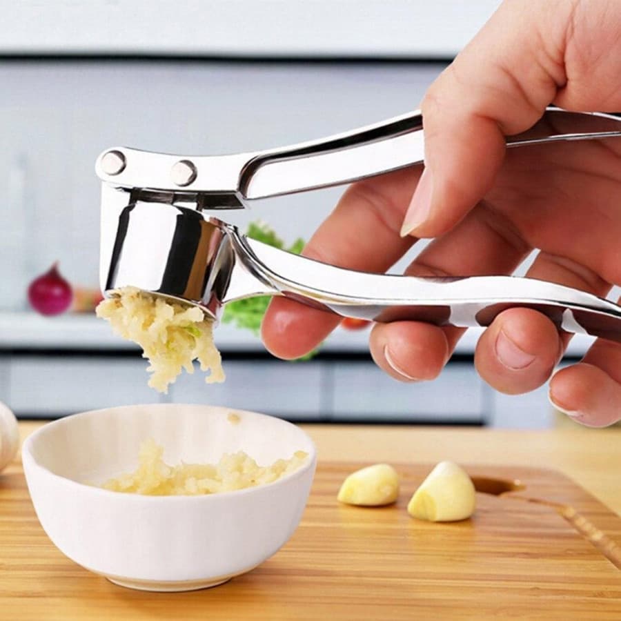 STEEL GARLIC PRESS
